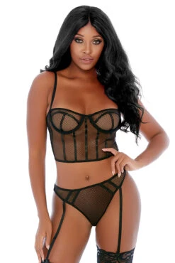 Forplay Can't Be Caged Bustier Set