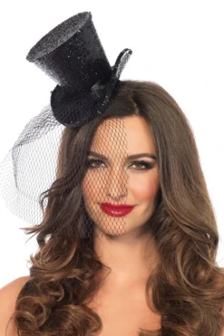 LEG AVENUE Mini Glitter Top Hat -3 Wish Sexy Shop L2063 Glitter Top Hat b 09318