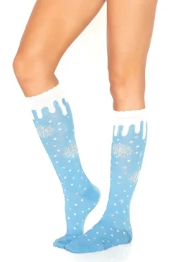 LEG AVENUE Snowflake Knee Highs