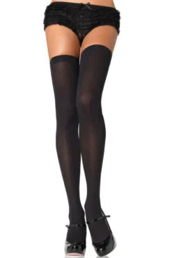 LEG AVENUE Nylon Thigh Highs 10 LEG AVENUE Nylon Thigh Highs -3 Wish Sexy Shop L6672 c 03953