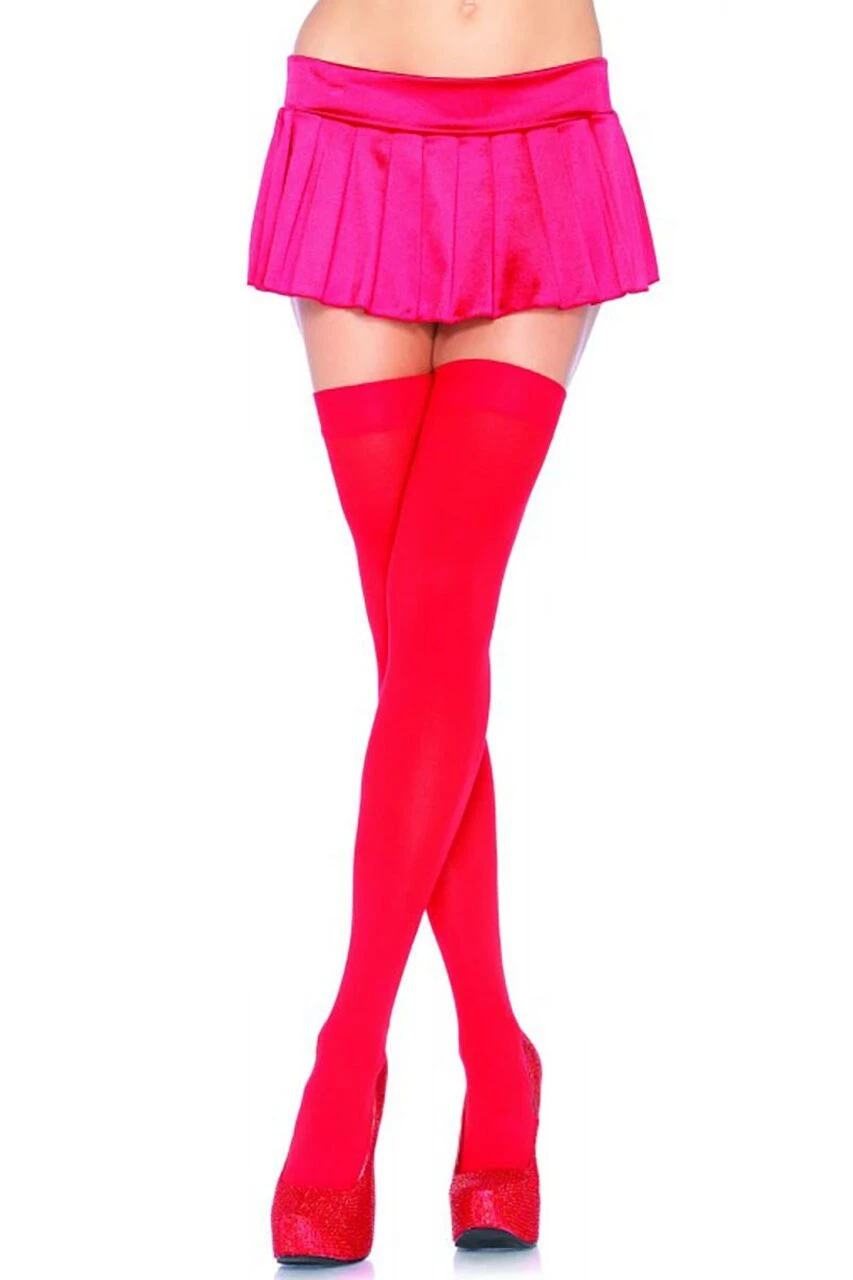 LEG AVENUE Nylon Thigh Highs 2 LEG AVENUE Nylon Thigh Highs - Image 2