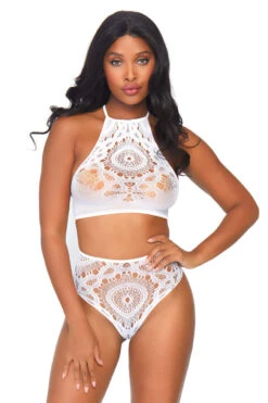 LEG AVENUE Crochet Lace Halter Bra And Panty 8 LEG AVENUE Crochet Lace Halter Bra And Panty -3 Wish Sexy Shop L81552 01 002 front 35468