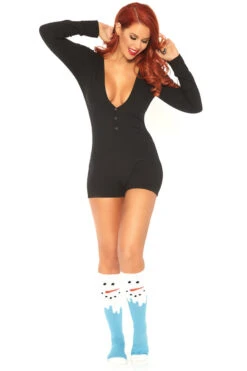 LEG AVENUE Long John Romper -3 Wish Sexy Shop L86649 03 001 81773