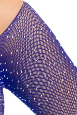 LEG AVENUE Rhinestone Fishnet Bodysuit -3 Wish Sexy Shop L89231 001 035 94175
