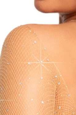 LEG AVENUE Rhinestone Fishnet Bodysuit -3 Wish Sexy Shop L89231 002 004 99853