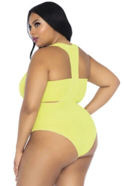 LEG AVENUE Plus Size Bandeau Top And Bodysuit Set -3 Wish Sexy Shop L89261X 02 033 02229