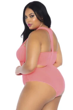 LEG AVENUE Plus Size Bandeau Top And Bodysuit Set -3 Wish Sexy Shop L89261X 02 233 90234