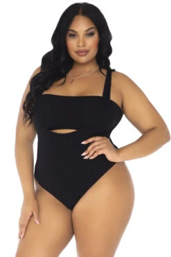LEG AVENUE Plus Size Bandeau Top And Bodysuit Set -3 Wish Sexy Shop L89261X 03 001 67180