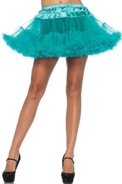 LEG AVENUE Layered Petticoat -3 Wish Sexy Shop L8990 Teal 36576