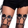 LEG AVENUE Studded Bat Leg Garters