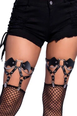 LEG AVENUE Studded Bat Leg Garters