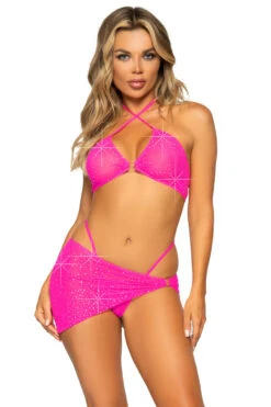 LEG AVENUE Euphoric Sparkle Bra Set