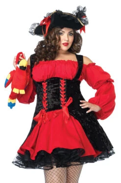 LEG AVENUE Plus Size Vixen Pirate Wench Costume