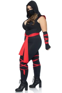LEG AVENUE Plus Size Deadly Ninja Costume With Face Mask -3 Wish Sexy Shop LA85087X 04 011 50515