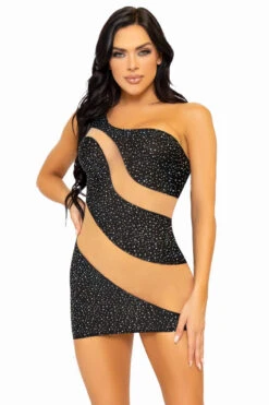 LEG AVENUE Glam Vibe Rhinestone Chemise