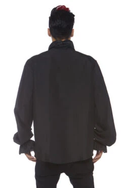 LEG AVENUE Ruffle Front Shirt -3 Wish Sexy Shop LA8668800104 ALT01 29010