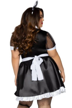 LEG AVENUE Plus Size French Maid Costume -3 Wish Sexy Shop LA86922X 02 007 64026