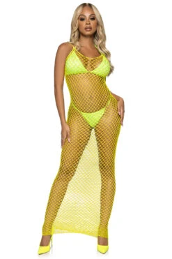 LEG AVENUE Long Fence Net Gown