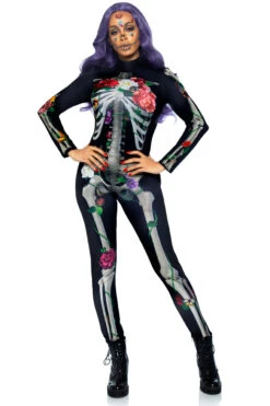 LEG AVENUE Floral Skeleton Costume