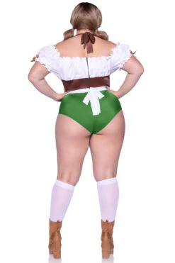 LEG AVENUE Plus Size Flirty Fraulein Costume -3 Wish Sexy Shop LA87112X multicolor back 2