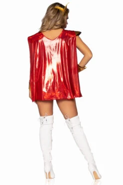 LEG AVENUE Power Princess Costume 7 LEG AVENUE Power Princess Costume -3 Wish Sexy Shop LA87114 multicolor back 3
