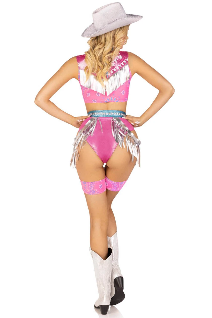LEG AVENUE Pink Space Cowgirl Costume 2 LEG AVENUE Pink Space Cowgirl Costume - Image 2