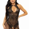 LEG AVENUE Just Between Us Rhinestone Bodystocking