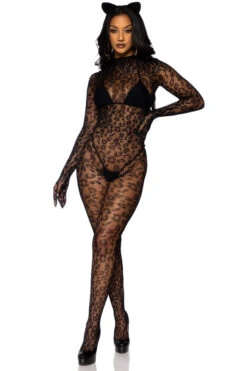 LEG AVENUE Seamless Leopard Catsuit