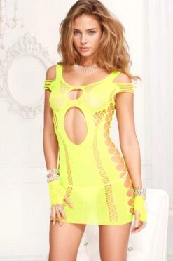 MUSIC LEGS Stretch Cut Out Dress