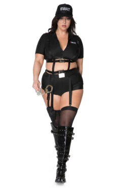 MUSIC LEGS Plus Size SWAT Commander Costume