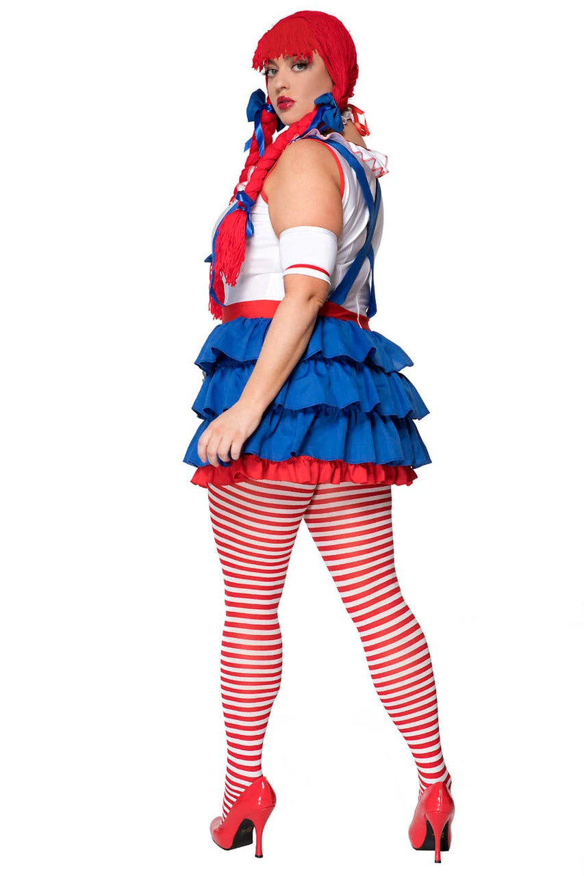 MUSIC LEGS Plus Size Raggedy Ann Costume 2 MUSIC LEGS Plus Size Raggedy Ann Costume - Image 2