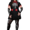 MUSIC LEGS Plus Size Day Of The Dead Halloween Costume