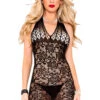 MUSIC LEGS Seamless Floral Lace Chemise