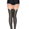 MUSIC LEGS Zip-up Back Detail Pantyhose