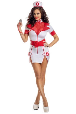Zip-Up Nurse Costume -3 Wish Sexy Shop PK2011 Front 2 35169