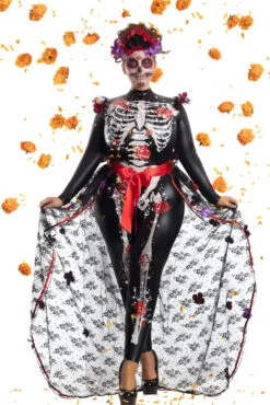 Plus Size Rosas Day Of The Dead Costume -3 Wish Sexy Shop PK2053XL Editorial 30368