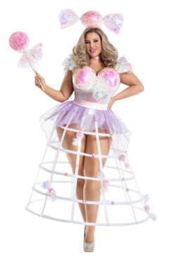 Plus Size Bon-Bon Queen Costume -3 Wish Sexy Shop PK2238XL as shown front 2