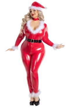 Plus Size Sleigh Suit Christmas Costume 5 Plus Size Sleigh Suit Christmas Costume -3 Wish Sexy Shop PK2314XL as shown front 1