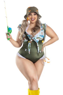 Plus Size Gone Fishing Costume