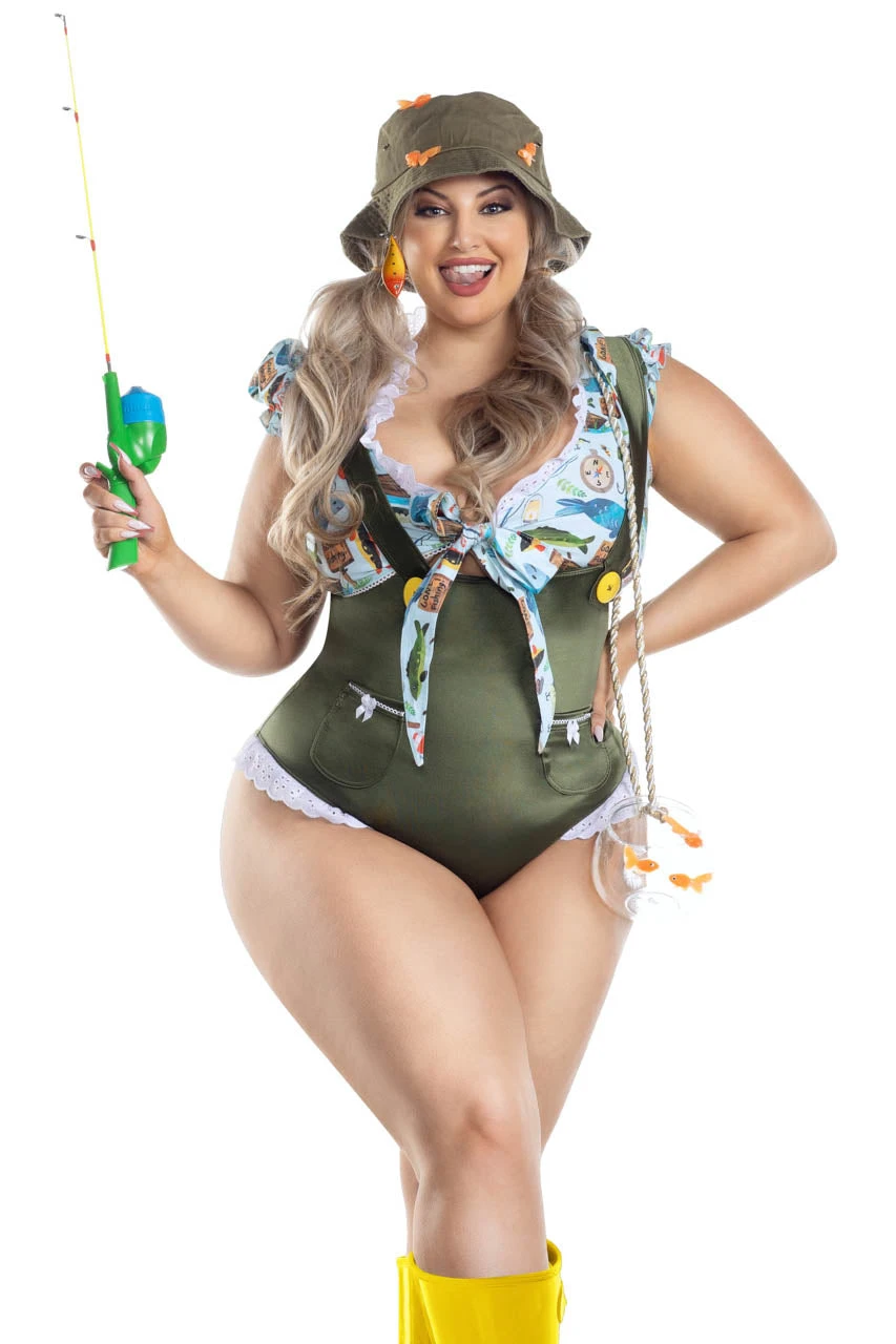 Plus Size Gone Fishing Costume 1 Plus Size Gone Fishing Costume