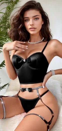 Put A Bow On It Bustier Lingerie -3 Wish Sexy Shop PTnyilIGrnlid2By