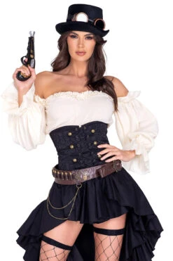 Steampunk Seductress Costume 15 Steampunk Seductress Costume -3 Wish Sexy Shop R5034 2 front 87947
