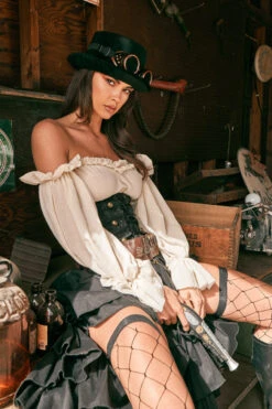 Steampunk Seductress Costume 12 Steampunk Seductress Costume -3 Wish Sexy Shop R5034 ED 4 45735