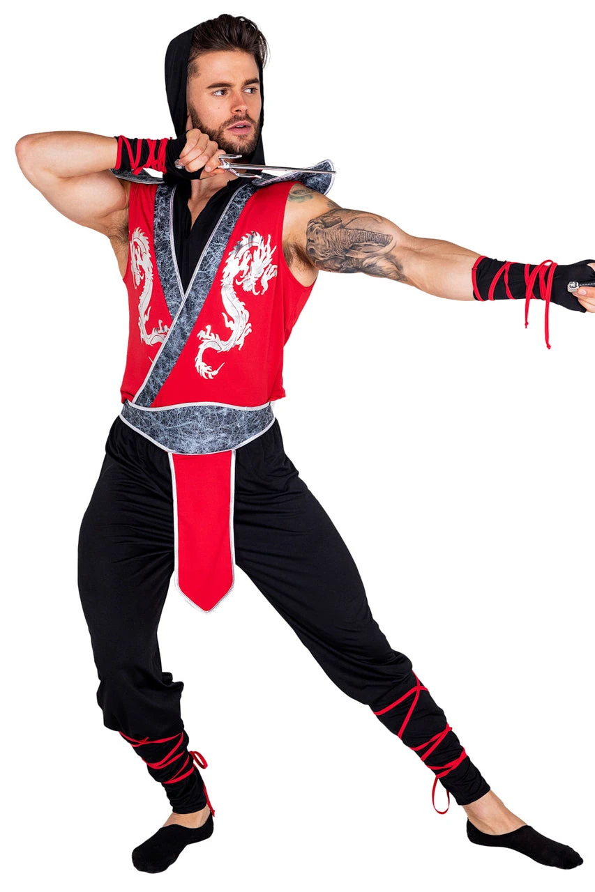 Men's Deadly Combat Ninja Costume 3 Men's Deadly Combat Ninja Costume - Image 3