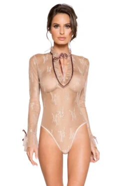 Nude Elegant Long Sleeve Lace Teddy -3 Wish Sexy Shop RLI249 77216 66ea1fc5 14b0 493f 9e69 4dc85e707e72