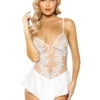 Floral Lace Applique Babydoll