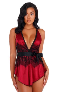 Sexy Satin And Eyelash Lace Babydoll -3 Wish Sexy Shop RLI398 Front 97283 ae5d6977 9ac1 46c9 9545 59ffbb796aff
