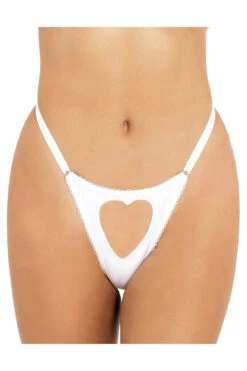 Heart Cut Out Panty -3 Wish Sexy Shop RLI418 Wht 22205