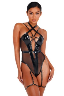 Roma Strappy Vinyl Bodysuit -3 Wish Sexy Shop RLI435 Blk 34459 308e9f4e b34a 4c44 b996 b785d12bfec0