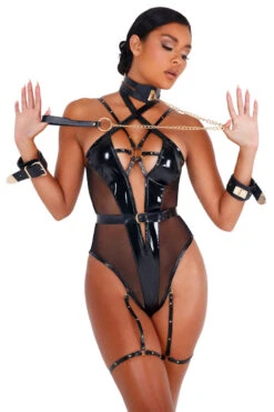 Roma Strappy Vinyl Bodysuit -3 Wish Sexy Shop RLI435 LI374 LI417 2 29555